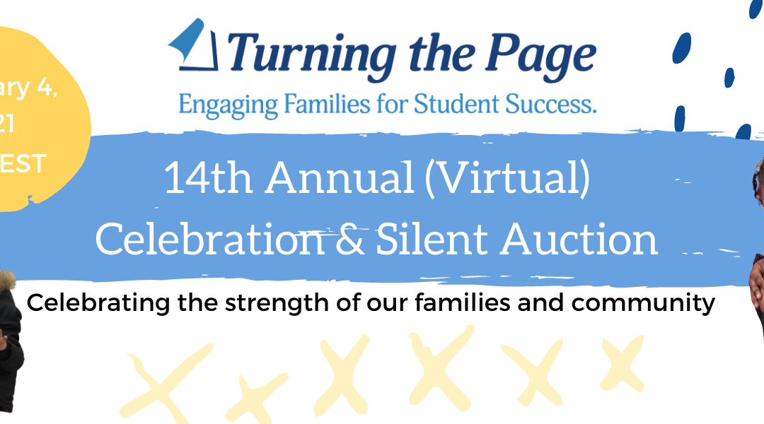 Announcing: Turning the Page’s 14th Annual (Virtual) Celebration & Silent Auction